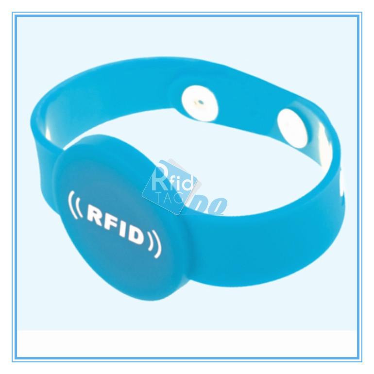 RFID silicone wristband  wristbands for events  RFID13.56 mhz rfid tracking system 